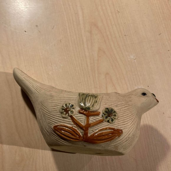 Vintage scandinavian pottery in the shape of a bird. Ceramic Hanging Flower Pot - Picture 1 of 11